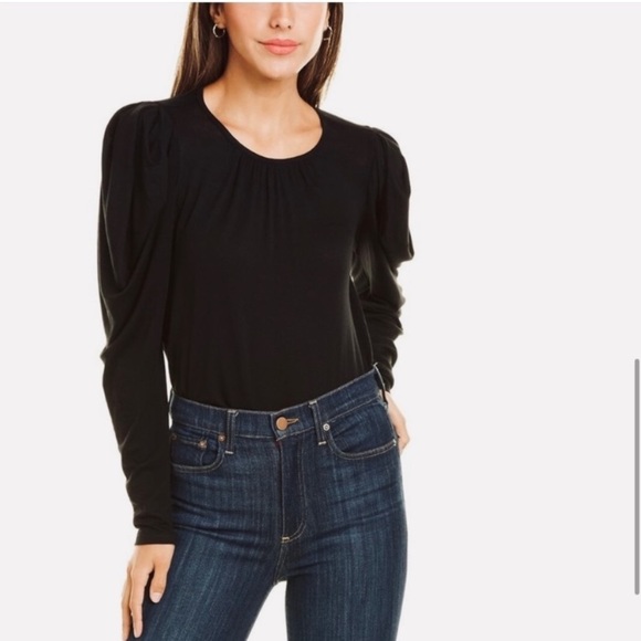 Anthropologie Tops - NWT Velvet By Graham & Spencer Tracie Ruched Long Sleeve Vintage Slub Top 2X